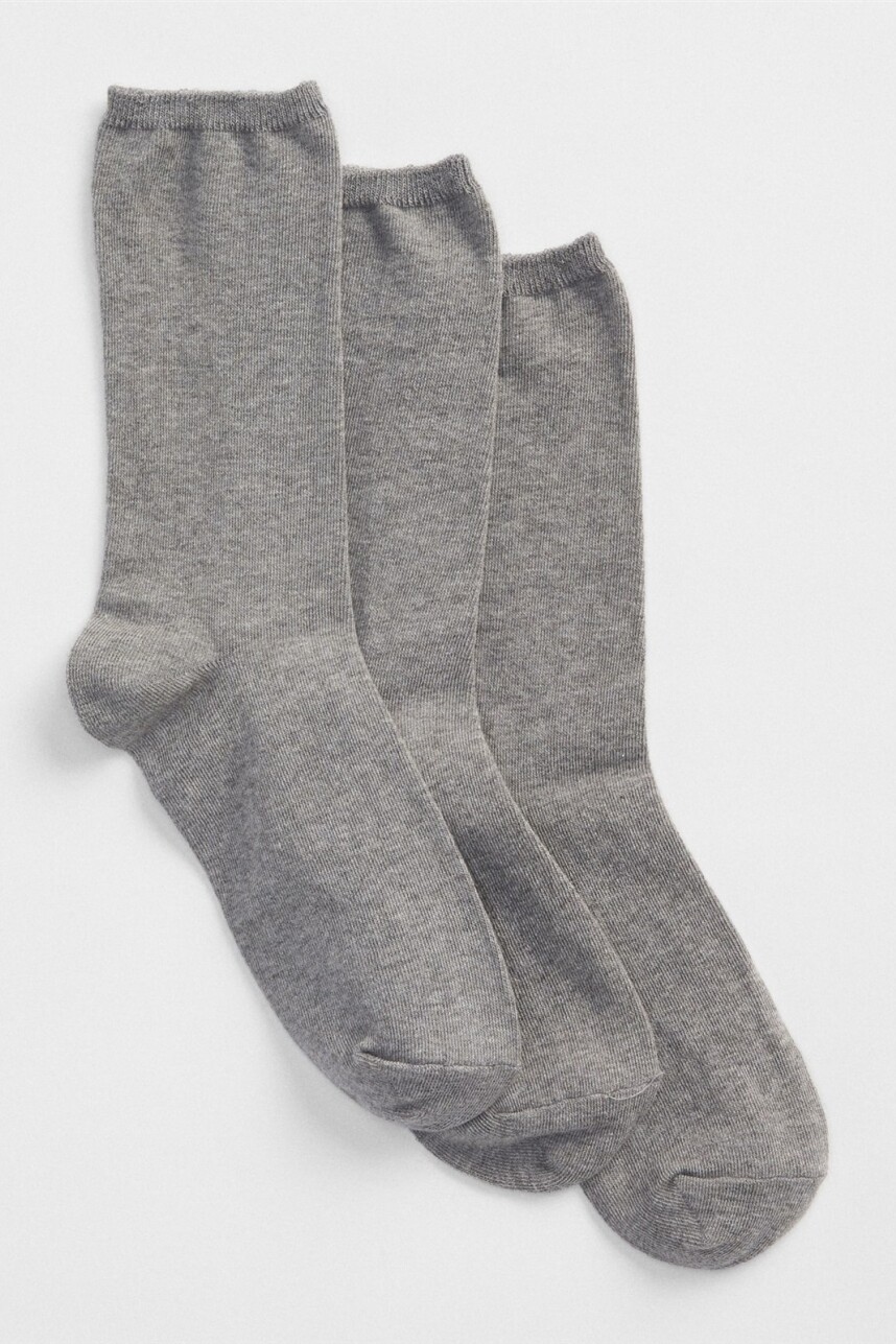 Medias Pack X3 Gap Mujer Grey 076