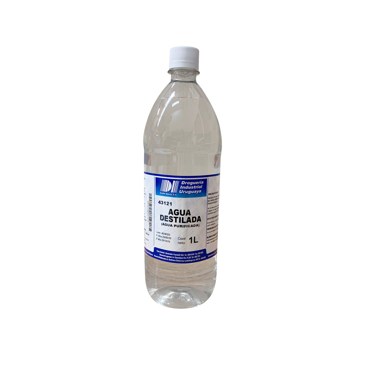 Agua Destilada 1lt. 