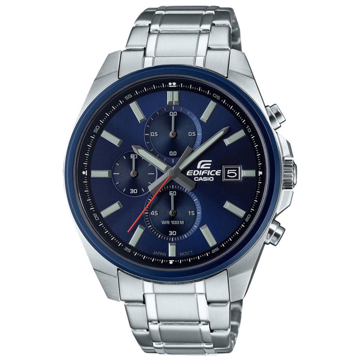 Reloj Análogo Casio Edifice EFV-610DB-2AVUDF Alta Gama - Plateado,Azul,Azul 