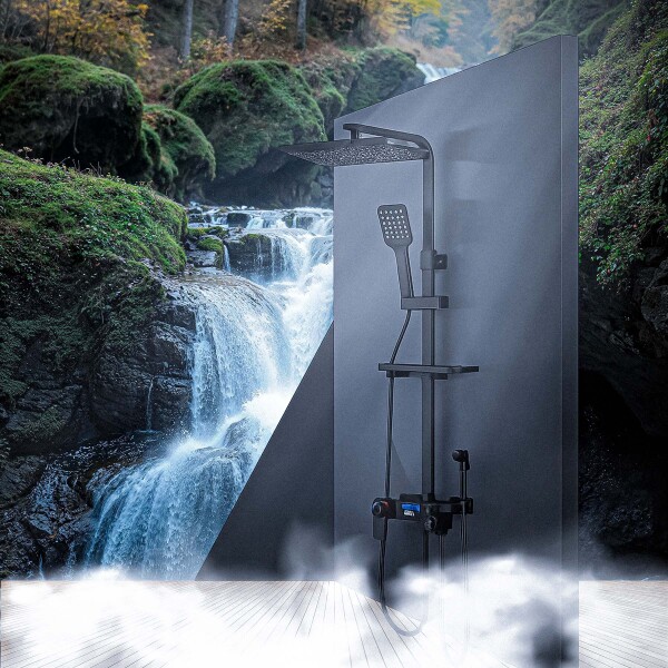 Duchero Barral Exterior Monocomando Baño Display Temperatura Duchero Barral Exterior Monocomando Baño Display Temperatura