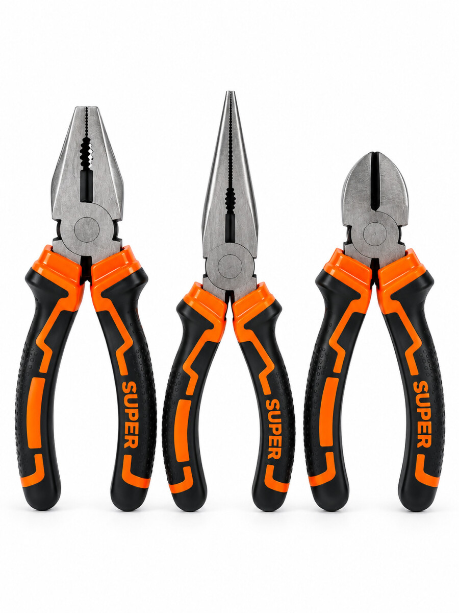 ALICATES SET X3 - NARANJA 