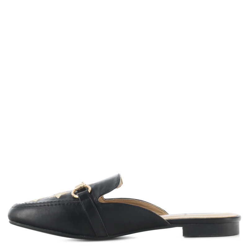 Zapato de Mujer Miss Carol con bordado y hebilla RUMANIA Negro