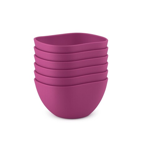 Set x6 Bowls de plástico 300ml MAGENTA