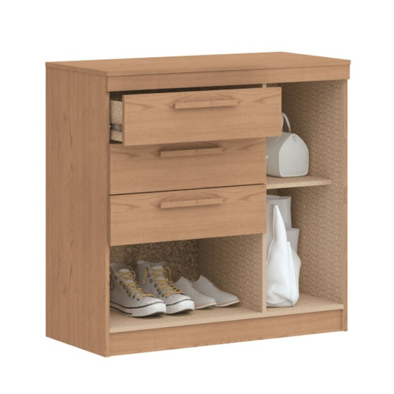 Cómoda Lille 3 Cajones 1 Puerta con Zapatero Color Angelín Cómoda Lille 3 Cajones 1 Puerta con Zapatero Color Angelín