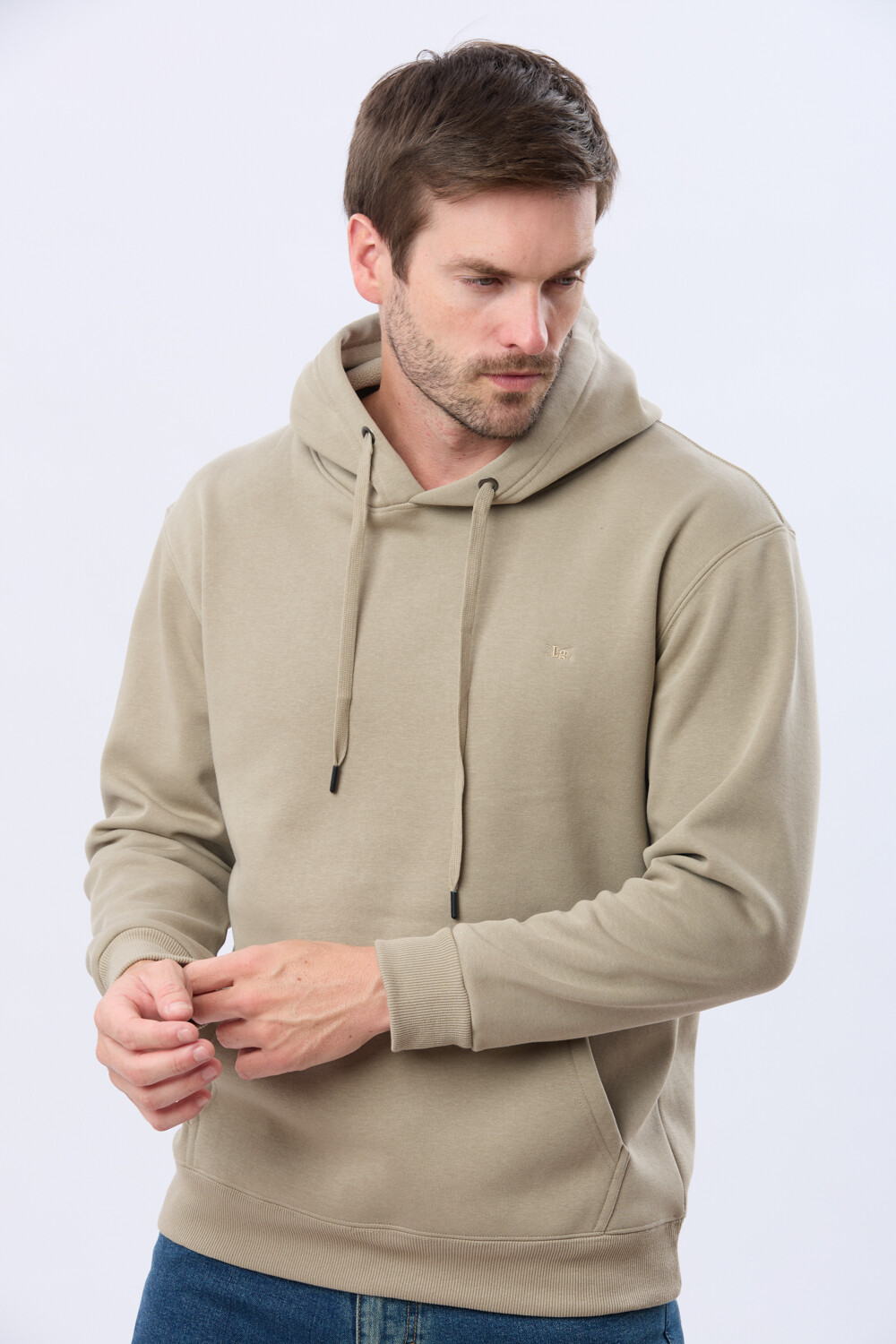 CANGURO DE ALGODÓN CON CAPUCHA Khaki