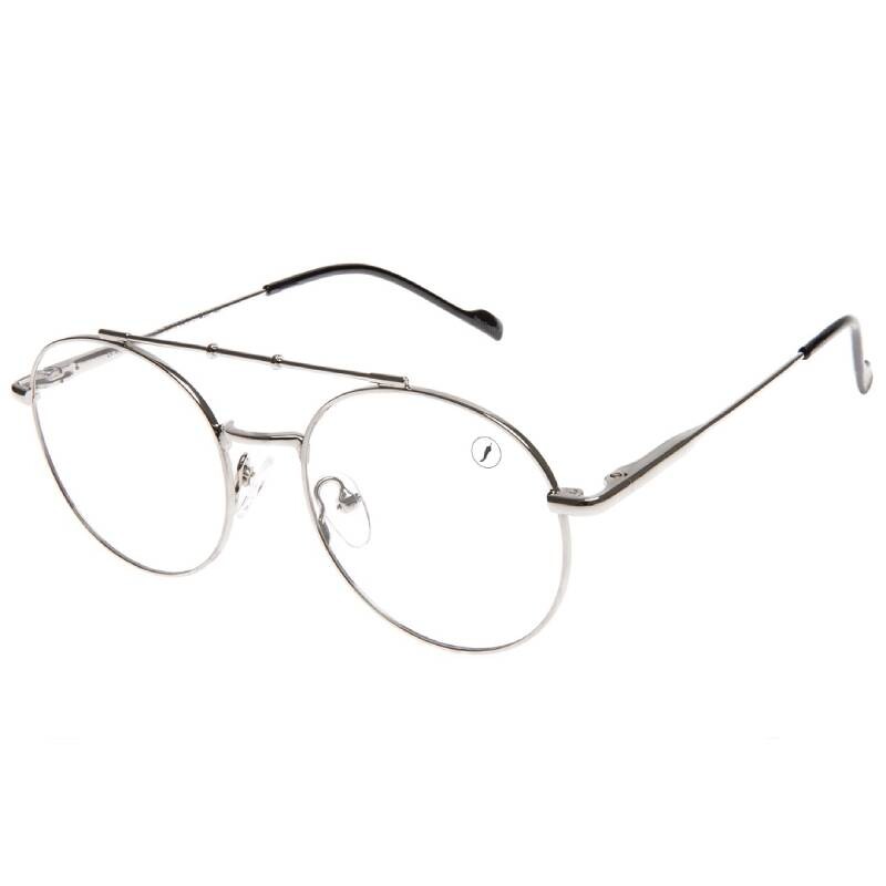 Armazón Chilli Beans Córdoba más intercambiable de Sol Plateado