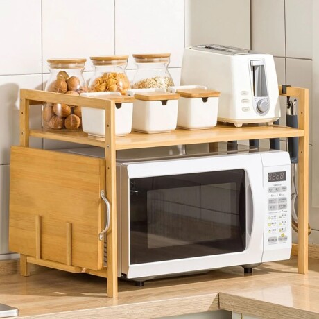 Organizador de Cocina de Bambú con 1 Estante\n 55*35*42CM 001