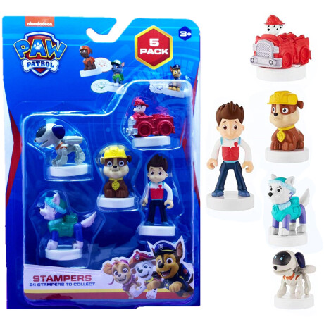 Paw Patrol Jueguete Sellos Set x5 Con Figuras Modo 4