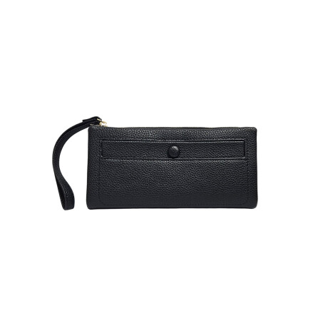 Billetera cuerina con colgante - 10x19cm Negro
