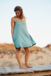 Vestido Corto Pe Turquesa