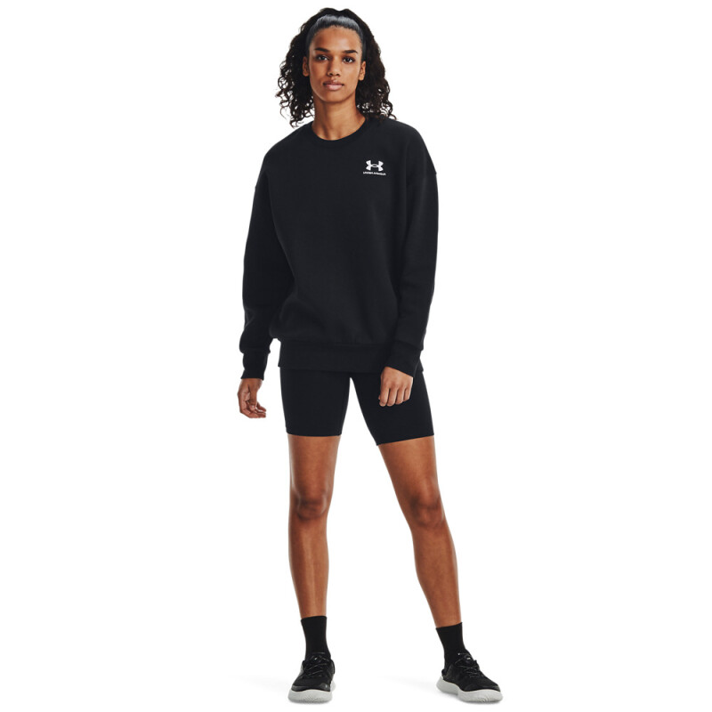 UA Icon Fleece OS Crew-PPL BLK-001