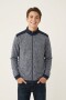 Campera combinada AZUL MARINO