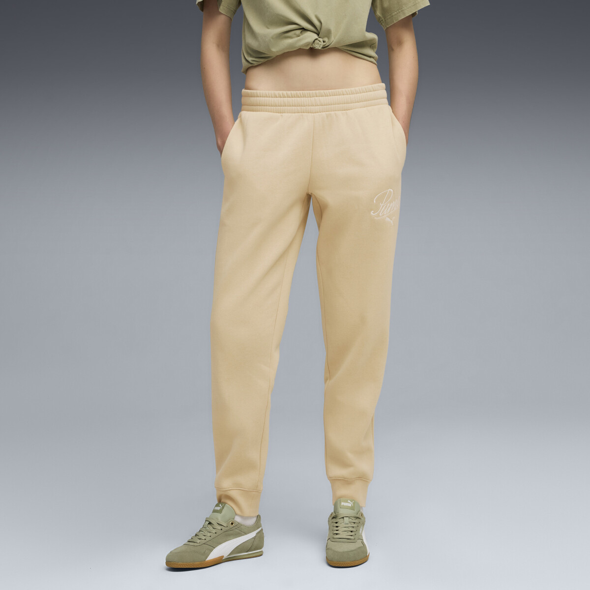 ESS Script Sweatpants FL cl 68807483 - Crema 