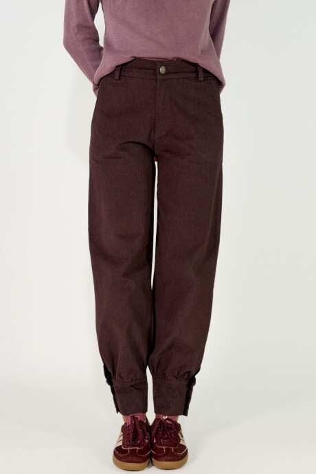 PANTALON RAMONA Bordo