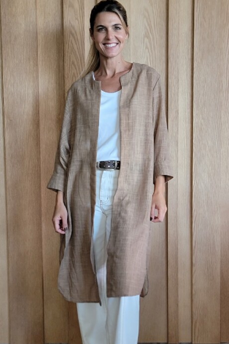 Kimono Ola Lino Camel