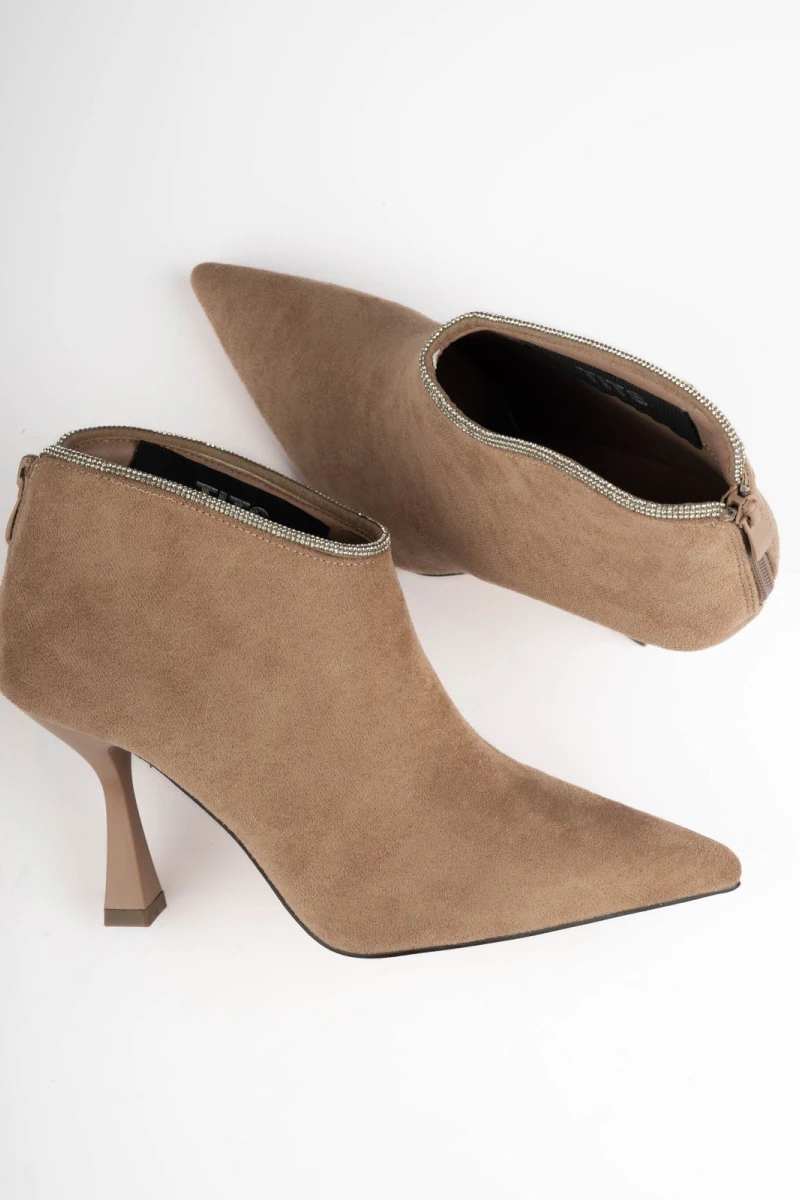 Botin con brillo Khaki