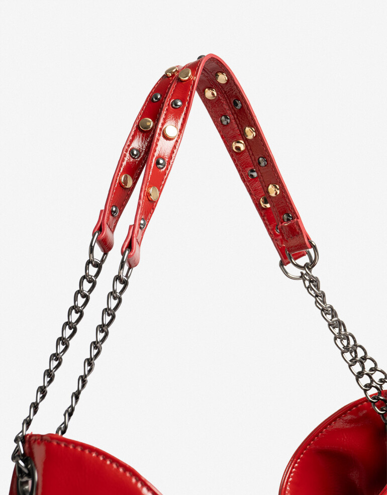 Shopper Navidad Shopper Efecto Satinado Rojo - Rojo Medio