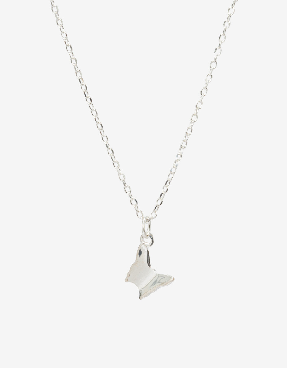 Collar Corto De Plata Con Dije 