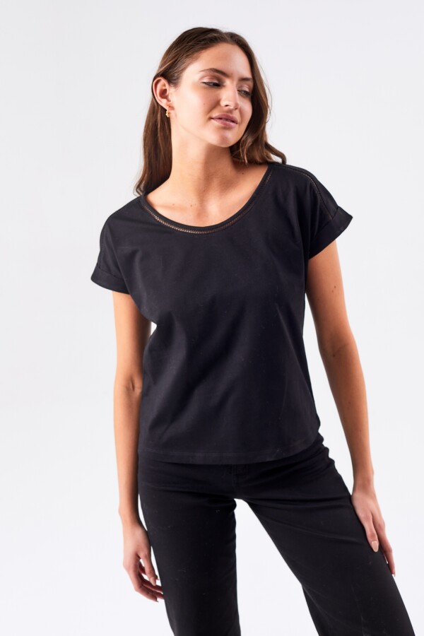 Remera Algodón Negro