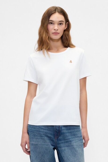 Remera Oso Brannan Mujer New Off White
