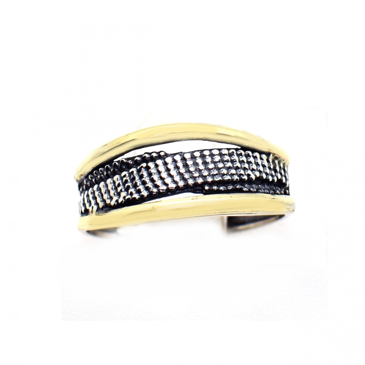 Anillo en Oro y Plata 925 