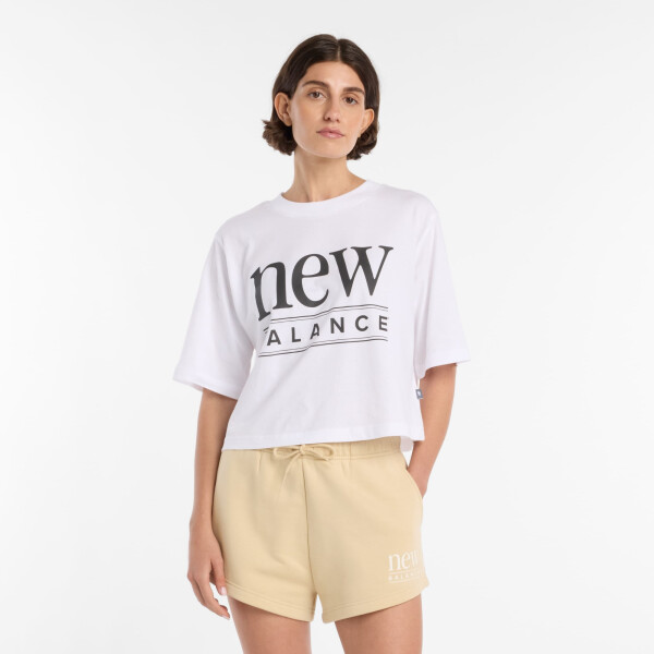 REMERA NEW BALANCE WOMAN MUJER WT61V5OPWT Blanco