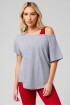 Polo Cotton Oversized Tee Mujer Classic Grey Heather
