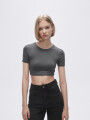 Remera Hazakura Gris Oscuro