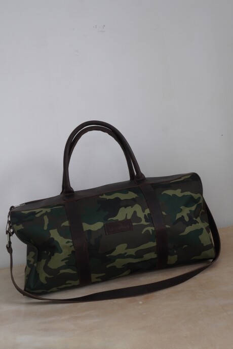 Bolso Sport XL Chocolate / Camuflado