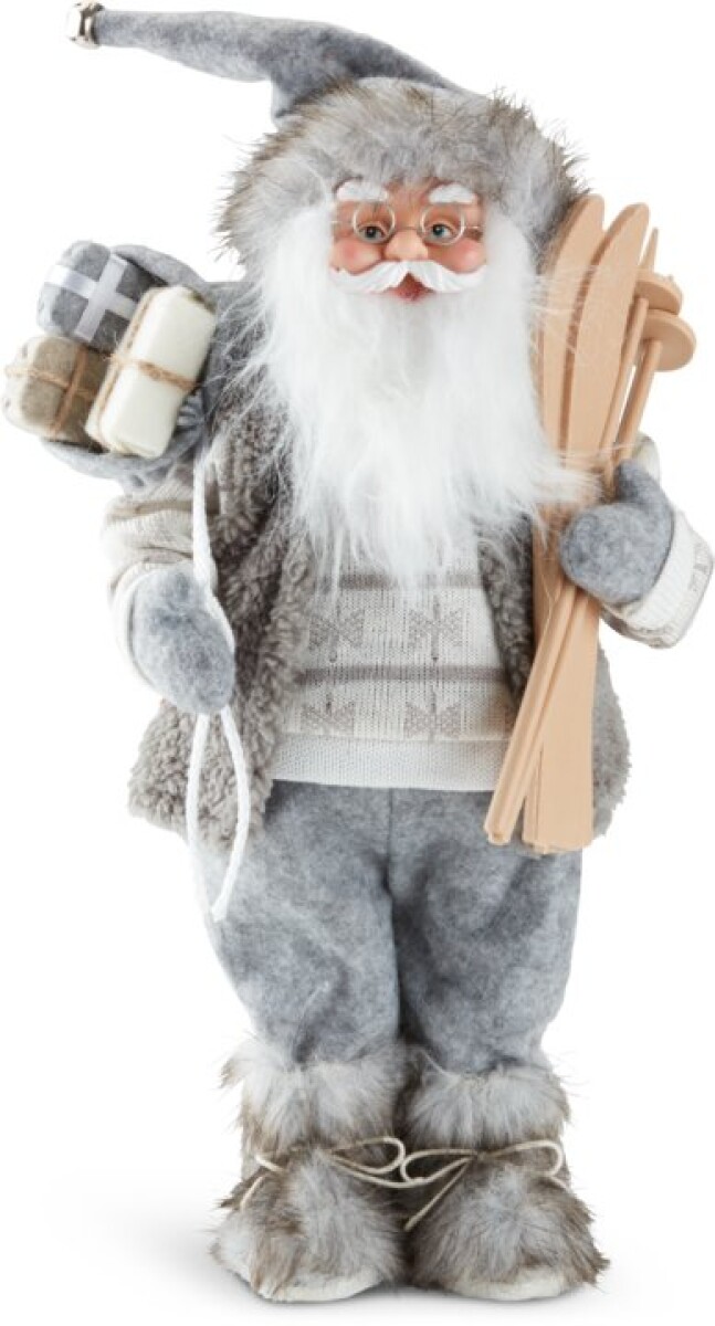 Papá Noel navideño KARNEOL 41 cm blanco 