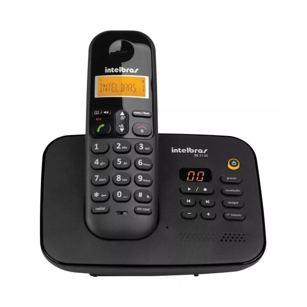 Teléfono Inalámbrico Intelbras Ts 3130 Contestador TELEFONO INTELBRAS TS3130 CONTESTADOR BK