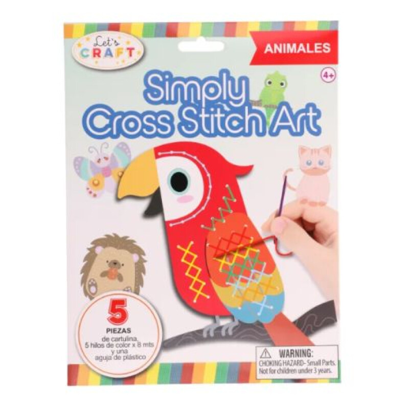 Kit de arte punto cruz Animales Kit De Arte Punto Cruz Animales