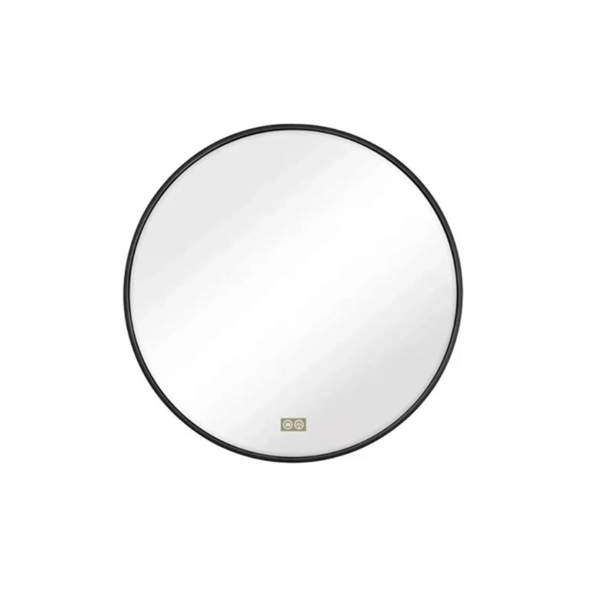 Espejo Led 60cm Con Marco Negro 