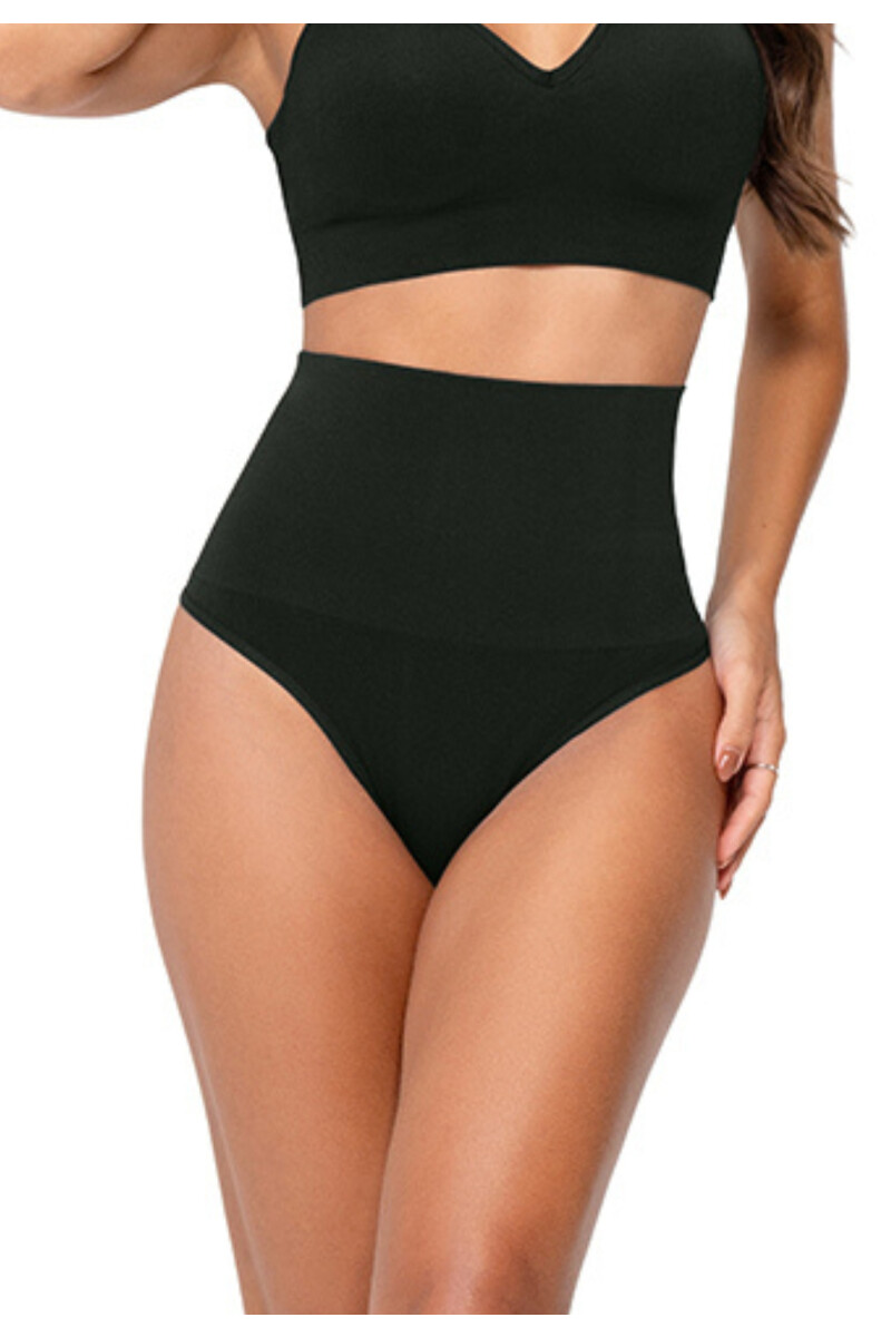 PANSER MODELADORA SIN COSTURAS NEGRO