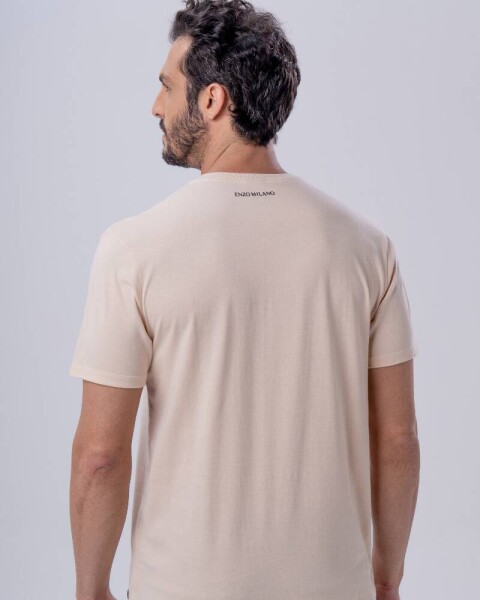 Remera manga corta Beige