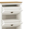 Zapatera 3 Cajones - Linea Colonial Blanco/Freijo