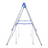 Tendedero Para Ropa De Pie Plegable Tender Acero Inoxidable Variante Color Azul y Blanco