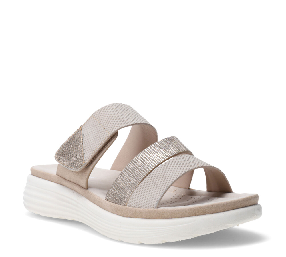 Sandalias discount tiras beige