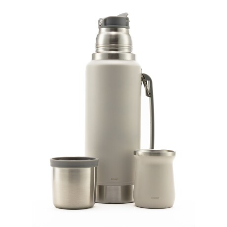 Set termo Comet Viena 1 lt + Mate de 160 ml Gris