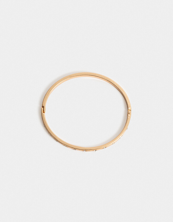 Pulseras Rígidas Premium Gold Pulsera Rigida Bañada En Oro - Dorado