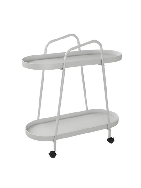 MESA AUXILIAR SINGAPUR CON RUEDAS BLANCO (V)