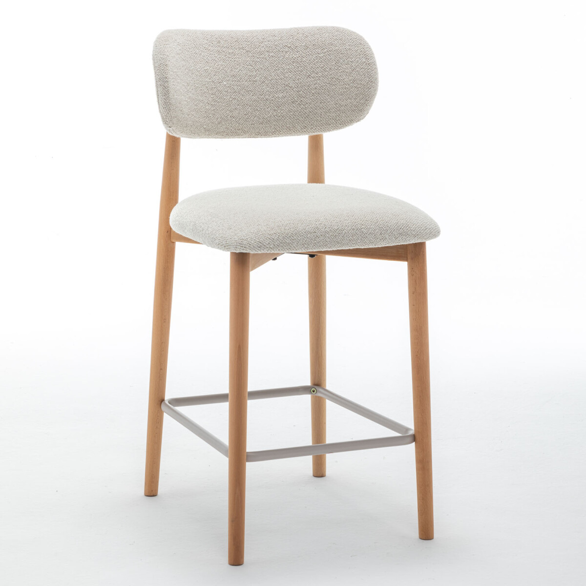 BUTACA BAR - MADERA-Y-METAL NATURAL-BEIGE SARAH 