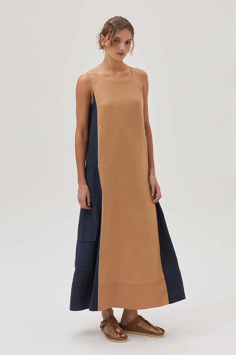 Vestido Safari Camel