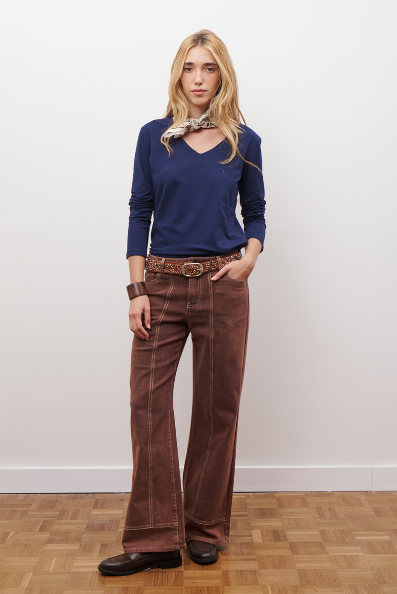 REMERA V M/LARGA - MARINO 