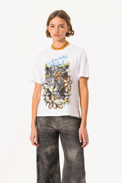 REMERA TIGER Blanco