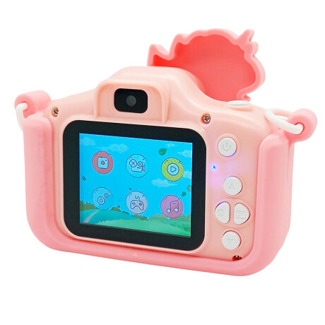 Cámara De Fotos Digital Infantil Memoria Interna Rosa2