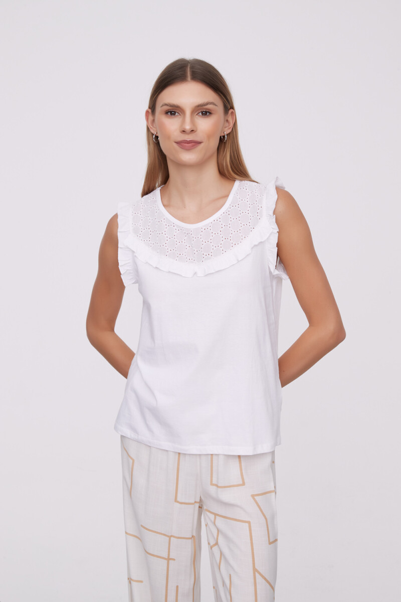 Musculosa Whitaker - Blanco 