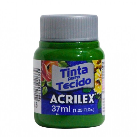 PINTURA PARA TELA 37 ML ACRILEX COLOR VERDE MUSGO 513 PINTURA PARA TELA 37 ML ACRILEX COLOR VERDE MUSGO 513