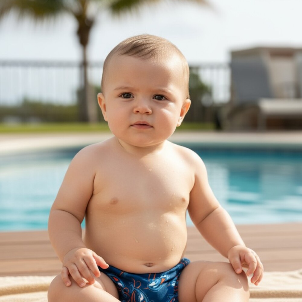 Pañal agua reutilizable TUGA 3 a 6 meses Orca navy