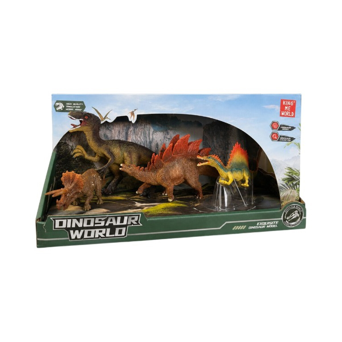 Set de dinosaurios coleccionables 
